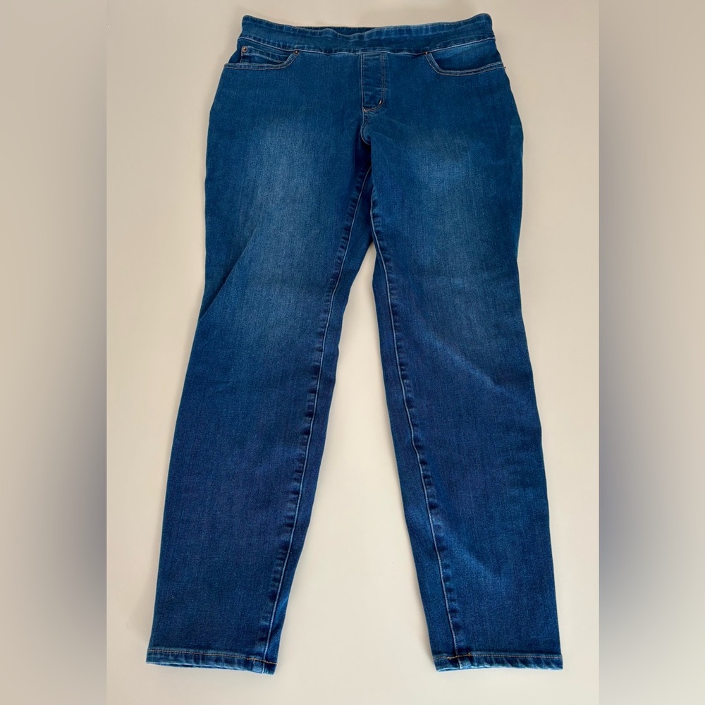 Duluth trading Co.slim/skinny stretch pullup Jeans/dungarees-12Reg.GUC
